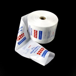 White PE Auto Packaging Bags In Roll With Perforated White PE Auto Packaging Bags In Roll With Perforated