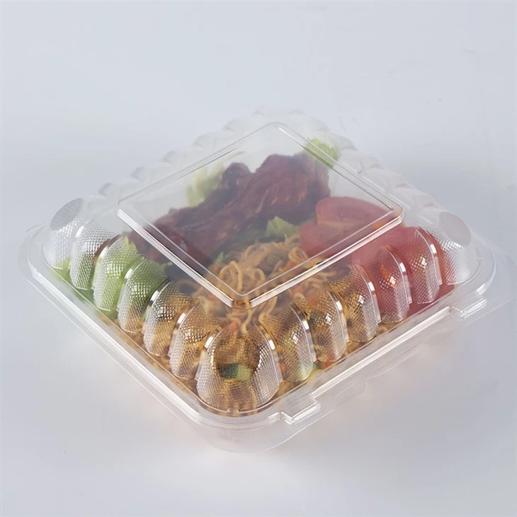 Пластикова прозора одноразова коробка Bento для виносу