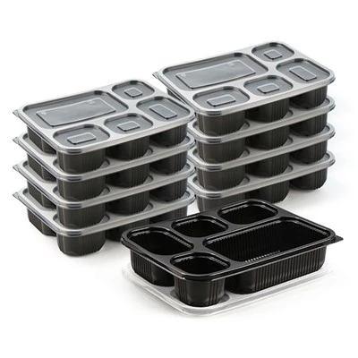 Одноразова коробка Bento Box з 5 відділеннями