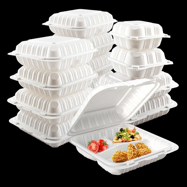 Білий одноразовий контейнер Bento Box для виносу