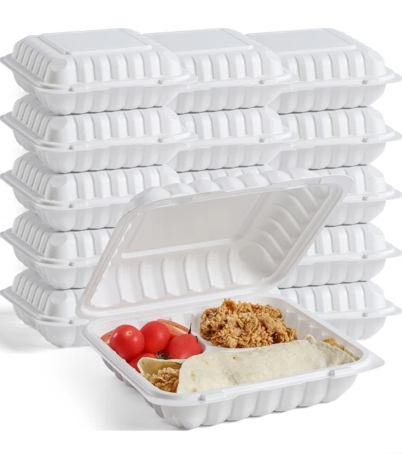 Black and White 9 inch food prep container