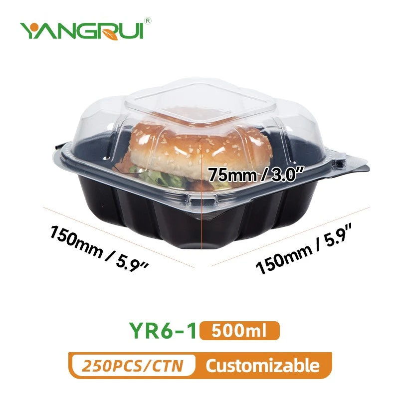 burger take-out plastic containers burger take-out plastic containers