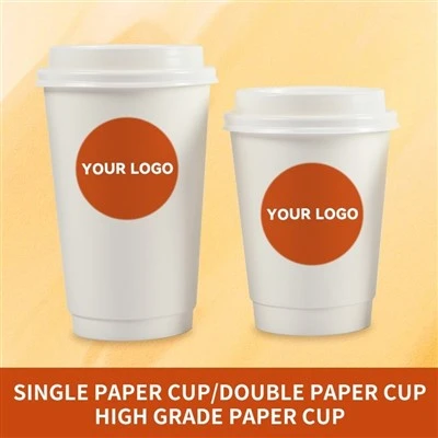 paper cups with logo