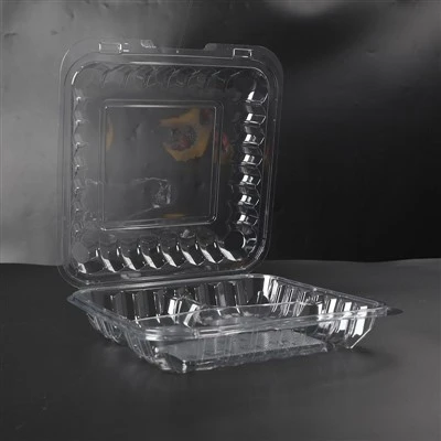 PET Plastic Hinged Container PET Plastic Hinged Container
